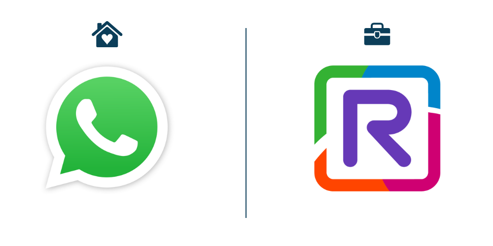 Comparación entre WhatsApp y Rainbow ALE